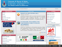 Tablet Screenshot of comune.roccadibotte.aq.it